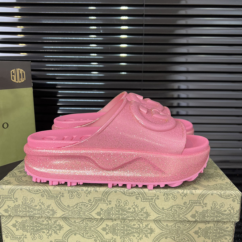 グッチ（GUCCI）サンダル GGプラットフォームスライド シューズ レディース