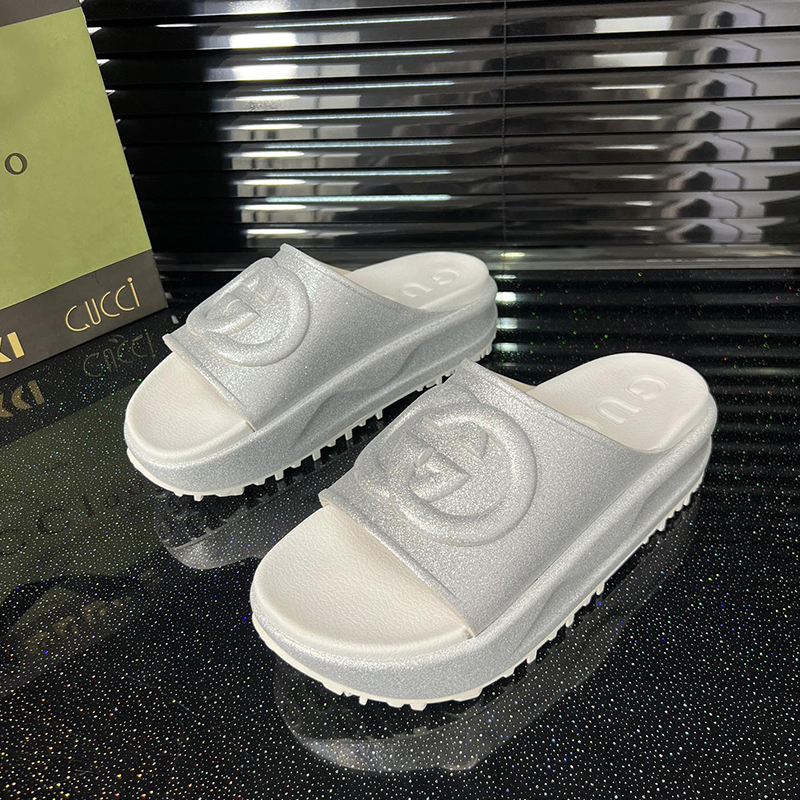 グッチ（GUCCI）サンダル GGプラットフォームスライド シューズ レディース