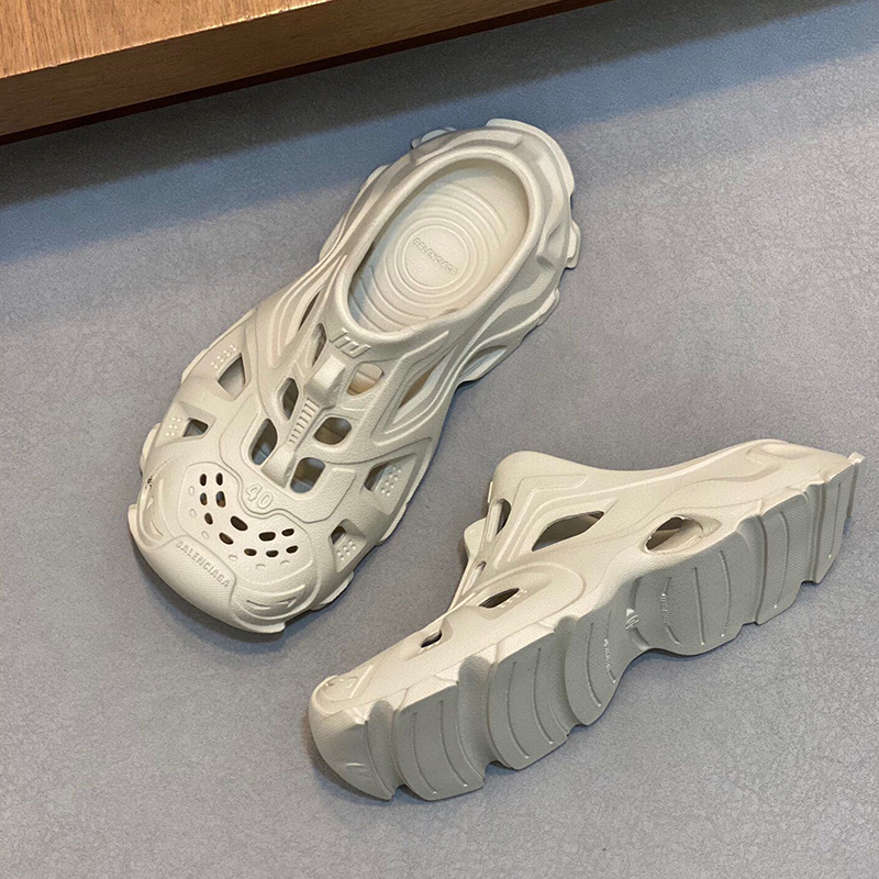 ♦BALENCIAGA♦HDラバーカットアウトスライドサンダル ♢BALENCIAGA♢HDラバーカットアウトスライドサンダル