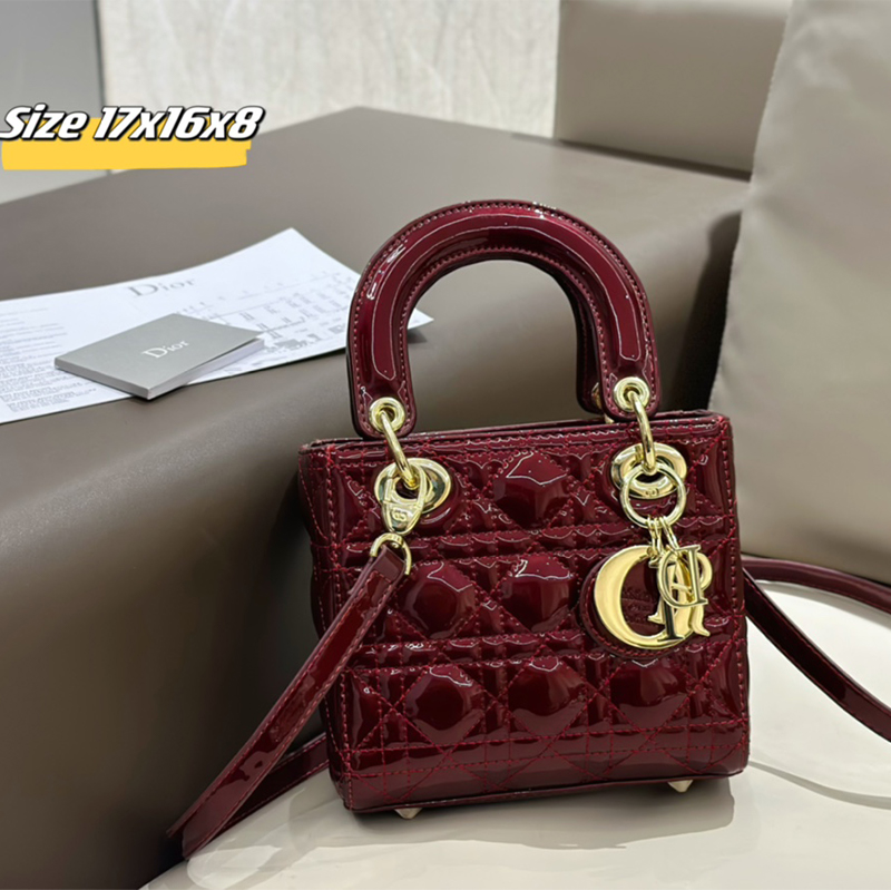 Dior(ディオール) S級品 カーフスキン Lady Dior ミニバッグ ハンドバッグ ショルダーバッグ レディース