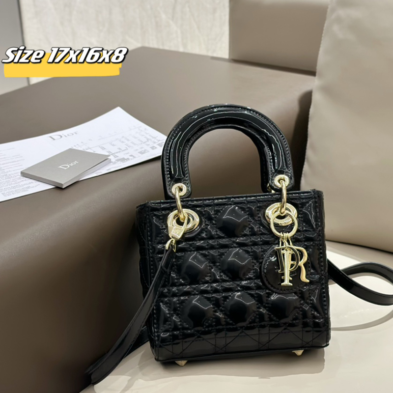 Dior(ディオール) S級品 カーフスキン Lady Dior ミニバッグ ハンドバッグ ショルダーバッグ レディース