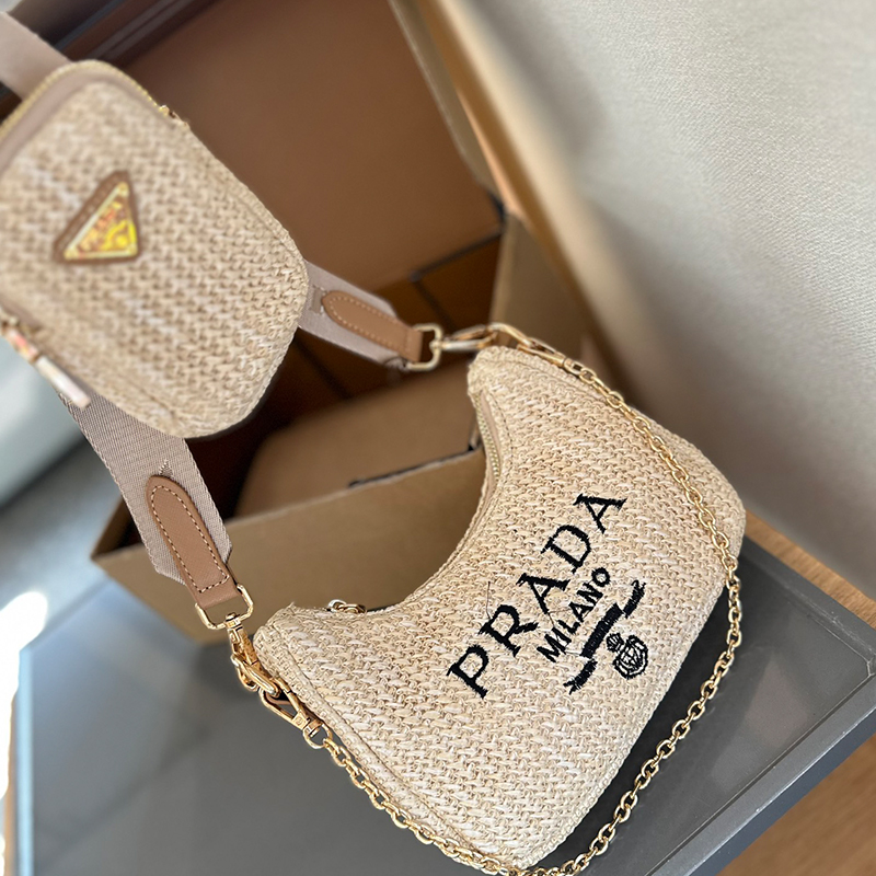 プラダ PRADA  Hobo Comboミニバッグ ハンドバッグ レディース