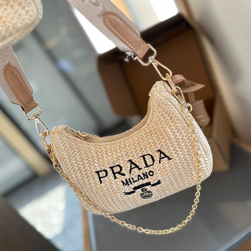 プラダ PRADA  Hobo Comboミニバッグ ハンドバッグ レディース