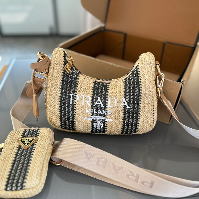 プラダ PRADA  Hobo Comboミニバッグ ハンドバッグ レディース