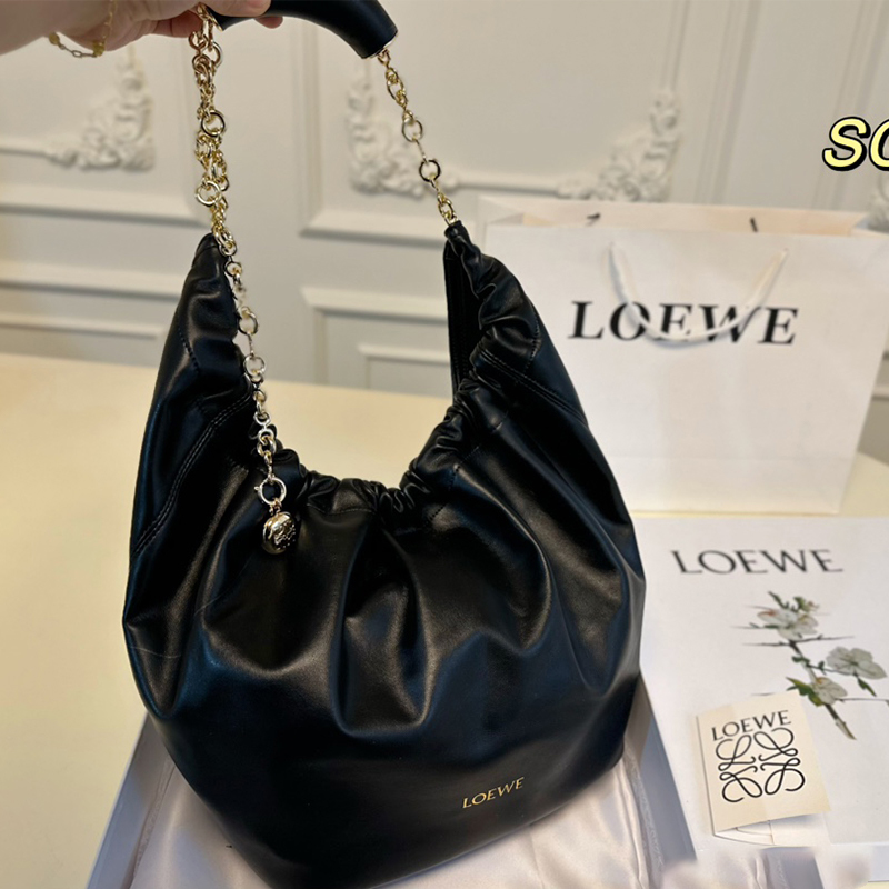 ロエベ (LOEWE) Squeeze ポケットバッグ 脇下バッグ ハンドバッグ レディース