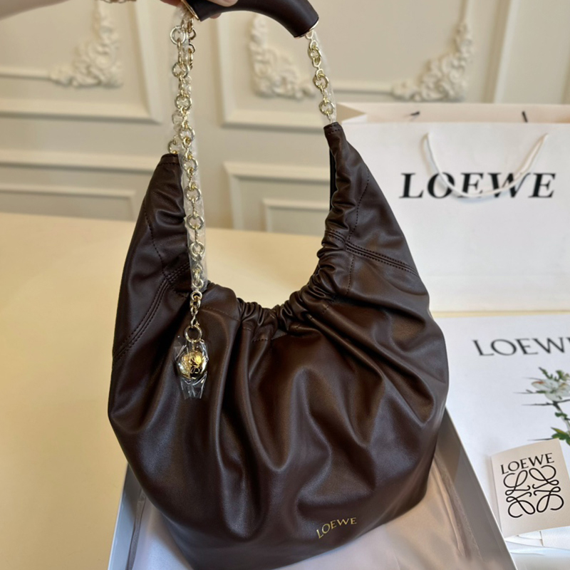 ロエベ (LOEWE) Squeeze ポケットバッグ 脇下バッグ ハンドバッグ レディース