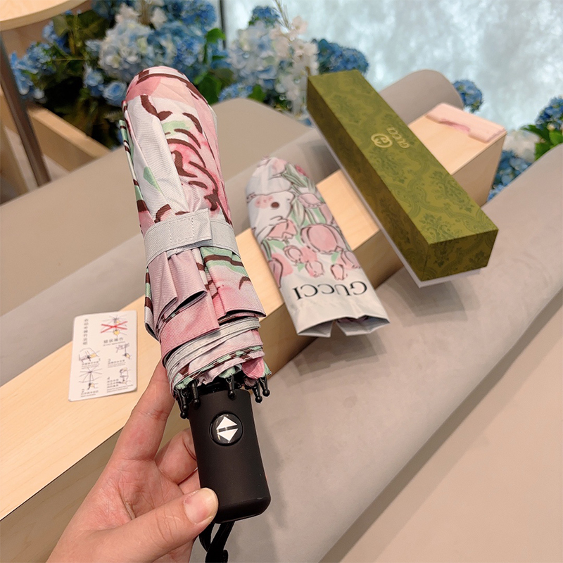 グッチ GUCCI サン アンブレラ 日傘 ラビット 3つ折り 自動折り たたみ傘