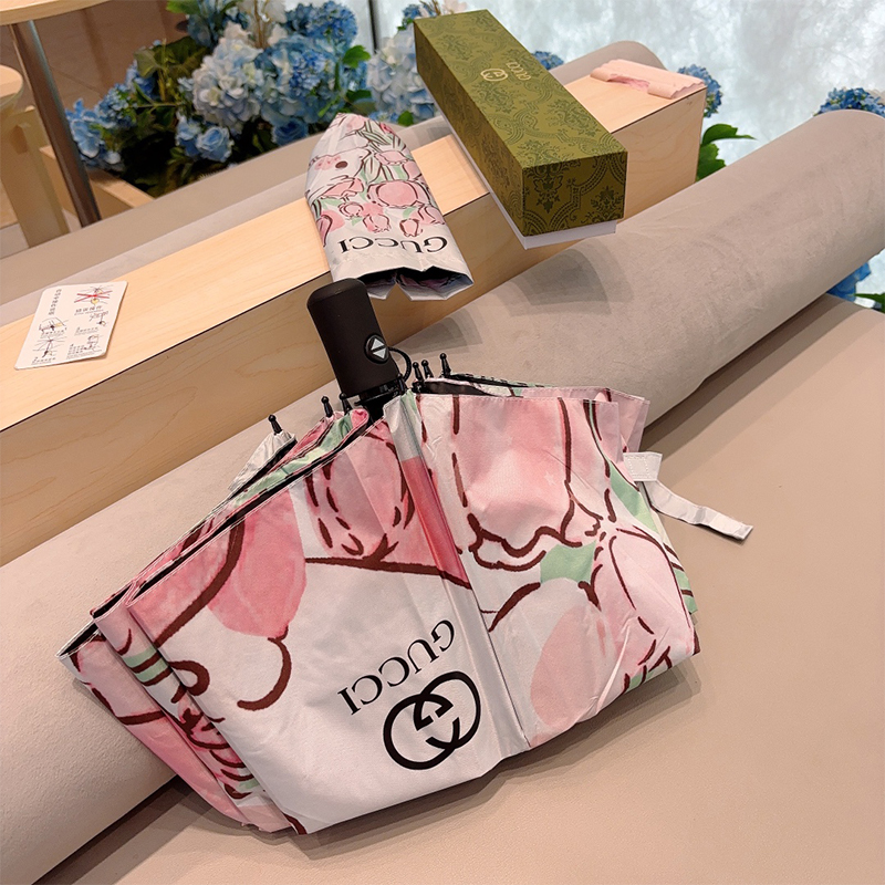 グッチ GUCCI サン アンブレラ 日傘 ラビット 3つ折り 自動折り たたみ傘