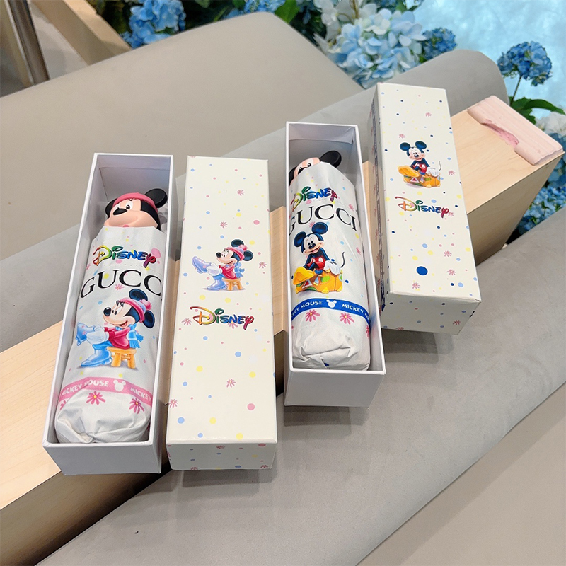 グッチ GUCCI Disney(ディズニー) 晴雨兼用 傘 日傘 自動折り たたみ傘 レディース