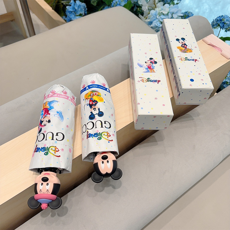 グッチ GUCCI Disney(ディズニー) 晴雨兼用 傘 日傘 自動折り たたみ傘 レディース