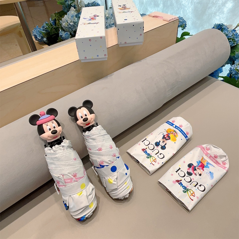 グッチ GUCCI Disney(ディズニー) 晴雨兼用 傘 日傘 自動折り たたみ傘 レディース