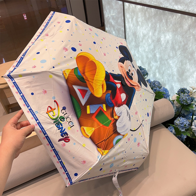 グッチ GUCCI Disney(ディズニー) 晴雨兼用 傘 日傘 自動折り たたみ傘 レディース