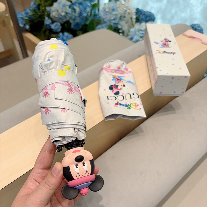 グッチ GUCCI Disney(ディズニー) 晴雨兼用 傘 日傘 自動折り たたみ傘 レディース