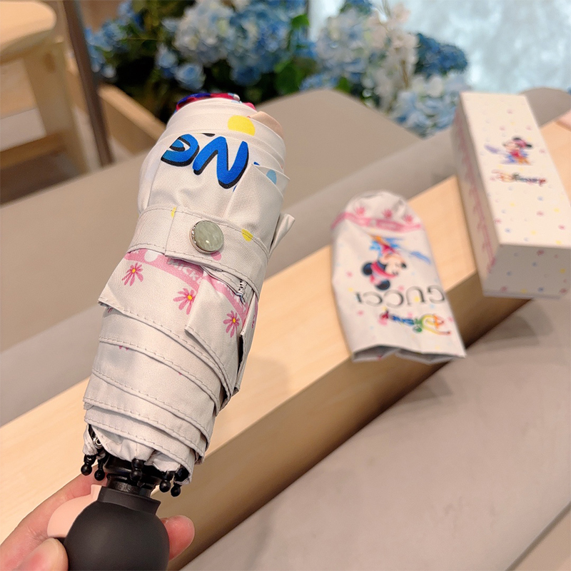 グッチ GUCCI Disney(ディズニー) 晴雨兼用 傘 日傘 自動折り たたみ傘 レディース