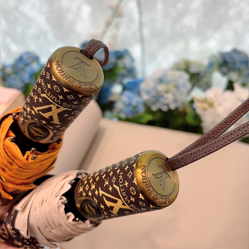 ルイ・ヴィトン（LOUIS VUITTON）晴雨兼用 傘 日傘 自動折り たたみ傘 レディース