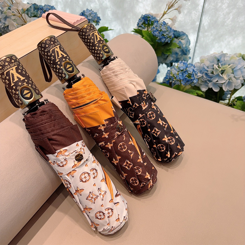 ルイ・ヴィトン（LOUIS VUITTON）晴雨兼用 傘 日傘 自動折り たたみ傘 レディース