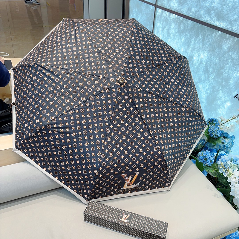 ルイ・ヴィトン（LOUIS VUITTON）晴雨兼用 傘 日傘 自動折り たたみ傘 レディース