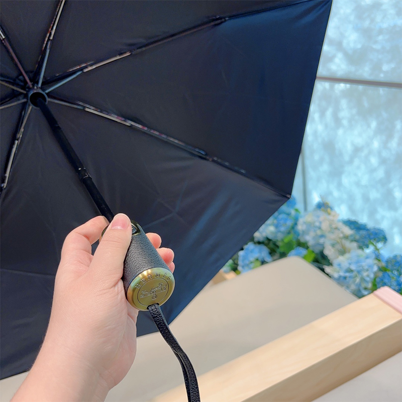 エルメス（HERMES）晴雨兼用 傘 日傘 自動折り たたみ傘 レディース