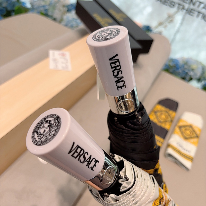 エルメス（HERMES）晴雨兼用 傘 日傘 自動折り たたみ傘 レディース