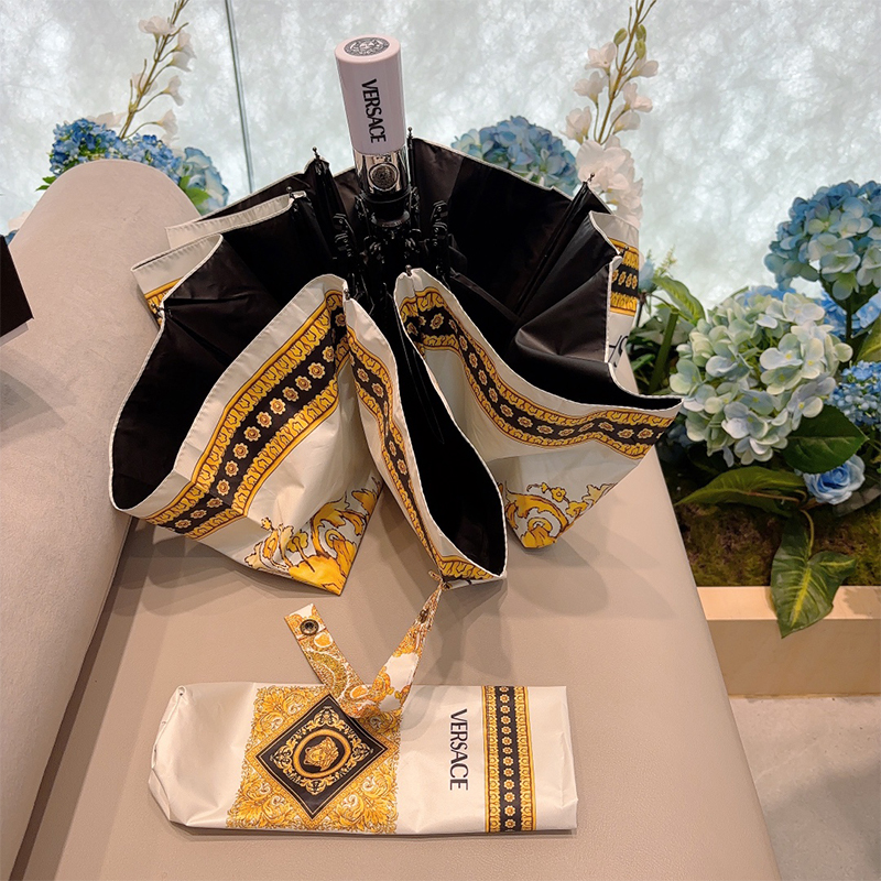 エルメス（HERMES）晴雨兼用 傘 日傘 自動折り たたみ傘 レディース