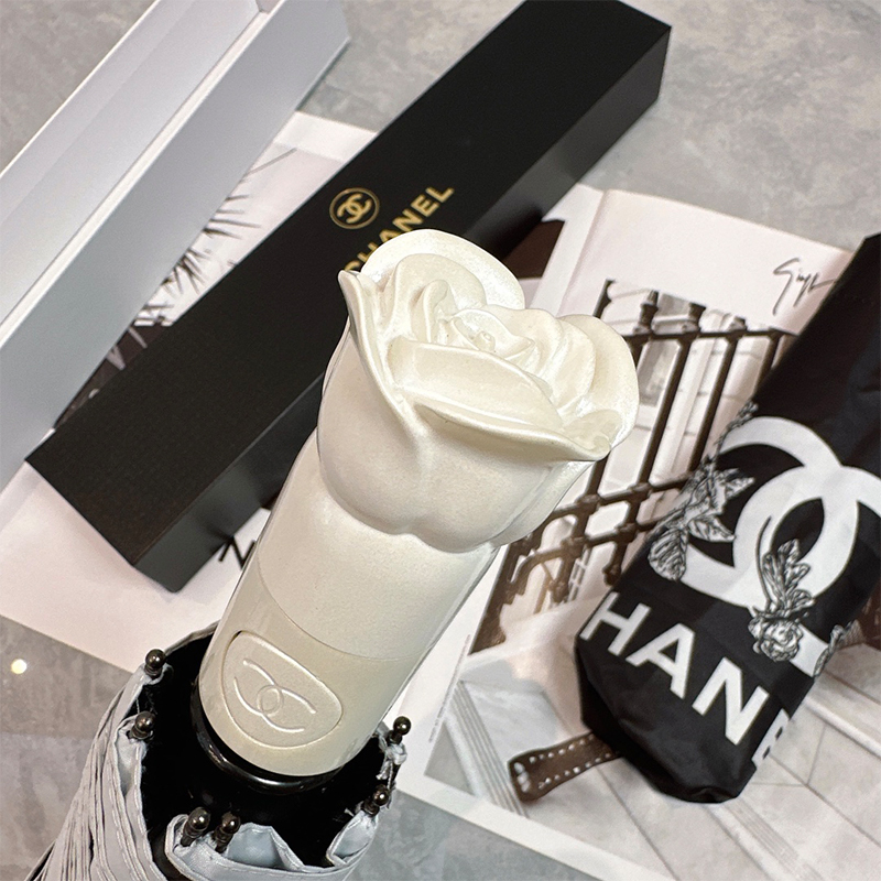 シャネル（CHANEL）晴雨兼用傘 日傘 自動折り たたみ傘 レディース メンズ