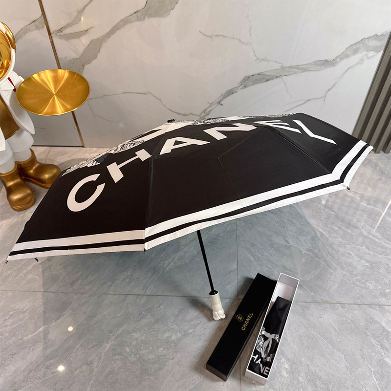 シャネル（CHANEL）晴雨兼用傘 日傘 自動折り たたみ傘 レディース メンズ
