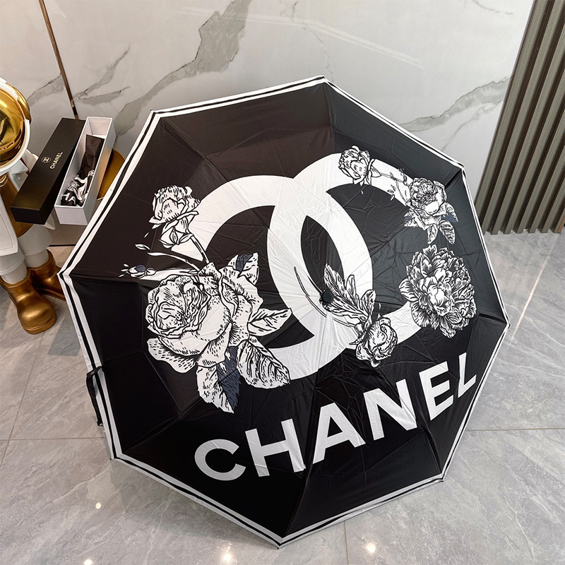 シャネル（CHANEL）晴雨兼用傘 日傘 自動折り たたみ傘 レディース メンズ