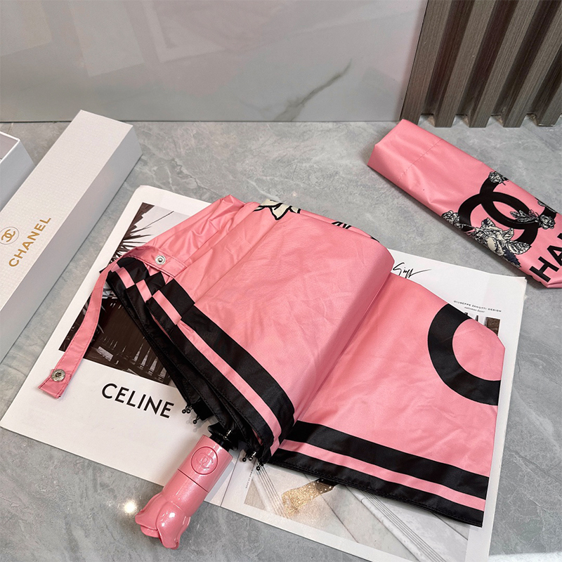 シャネル（CHANEL）晴雨兼用傘 日傘 自動折り たたみ傘 レディース メンズ