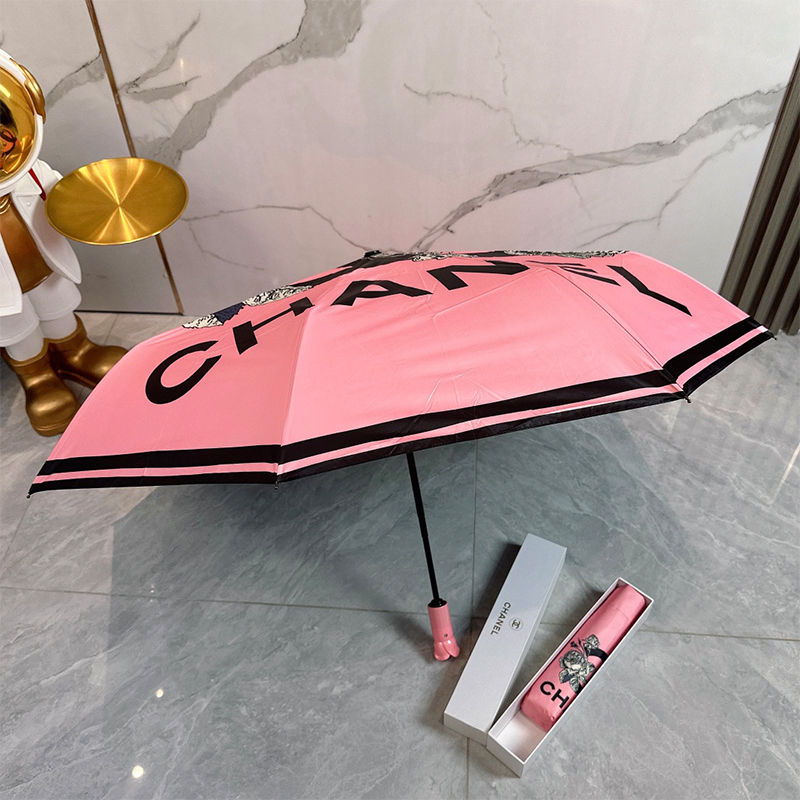 シャネル（CHANEL）晴雨兼用傘 日傘 自動折り たたみ傘 レディース メンズ