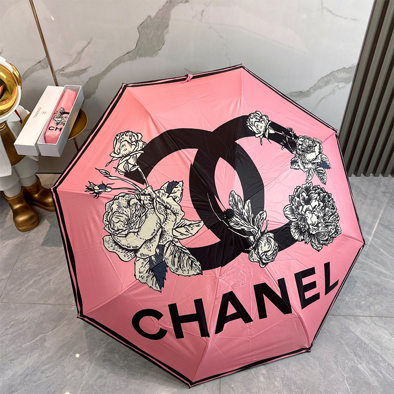 シャネル（CHANEL）晴雨兼用傘 日傘 自動折り たたみ傘 レディース メンズ