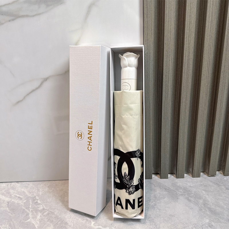 シャネル（CHANEL）晴雨兼用傘 日傘 自動折り たたみ傘 レディース メンズ