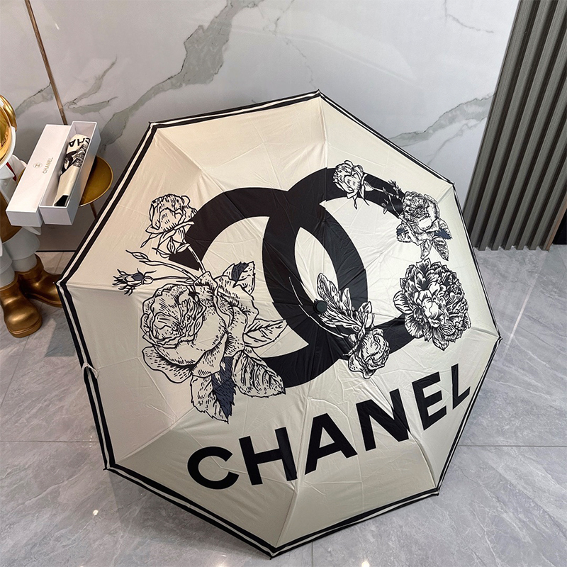 シャネル（CHANEL）晴雨兼用傘 日傘 自動折り たたみ傘 レディース メンズ