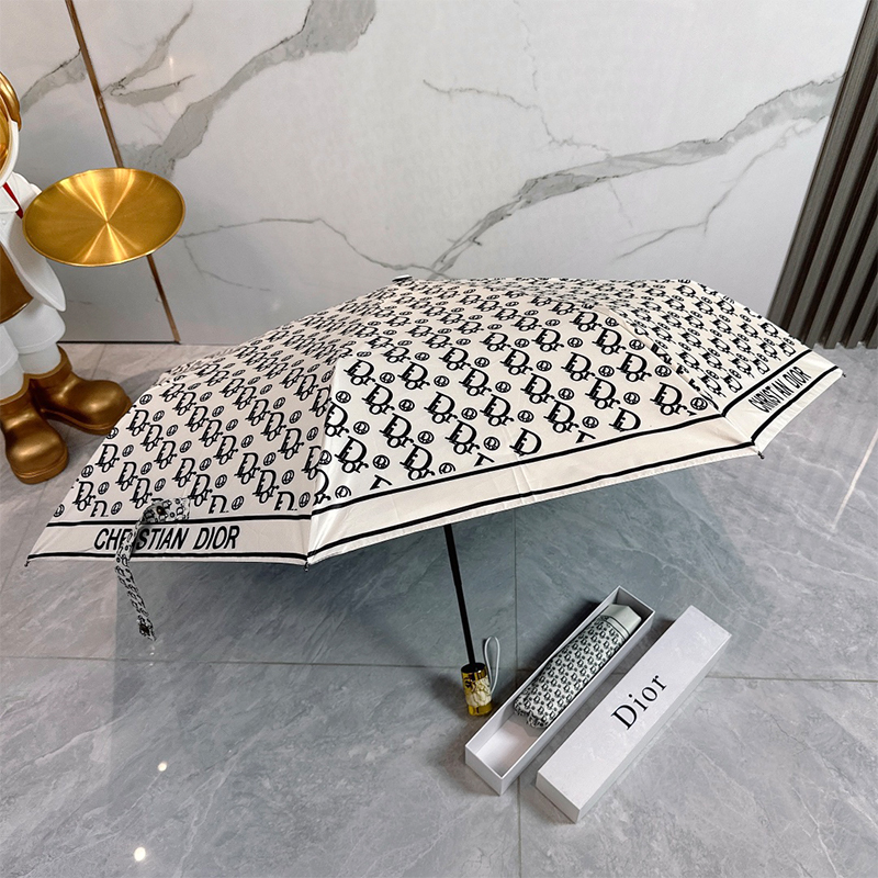 ディオール DIOR 傘 アンブレラ 日傘 ラビット 3つ折り 自動折り たたみ傘 レディース メンズ