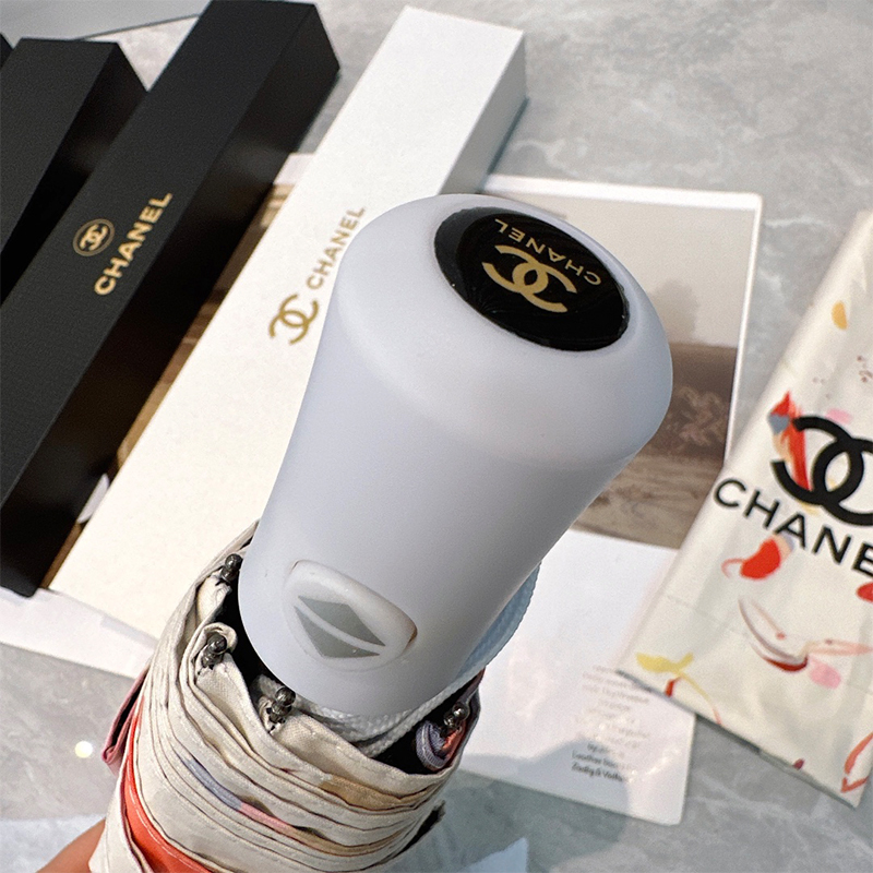 シャネル（CHANEL）晴雨兼用傘 日傘 自動折り たたみ傘 レディース メンズ