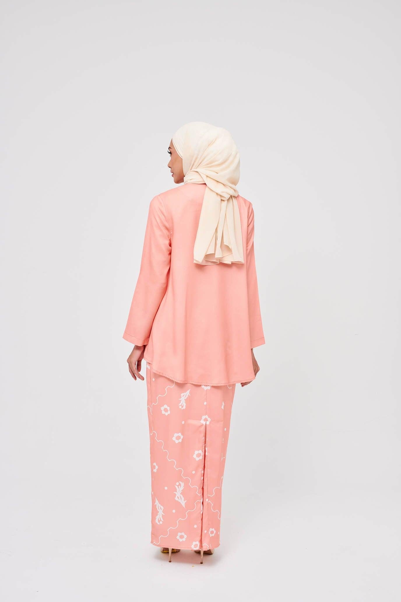 Seri Salmon Wrap Kurung - Mimpikita