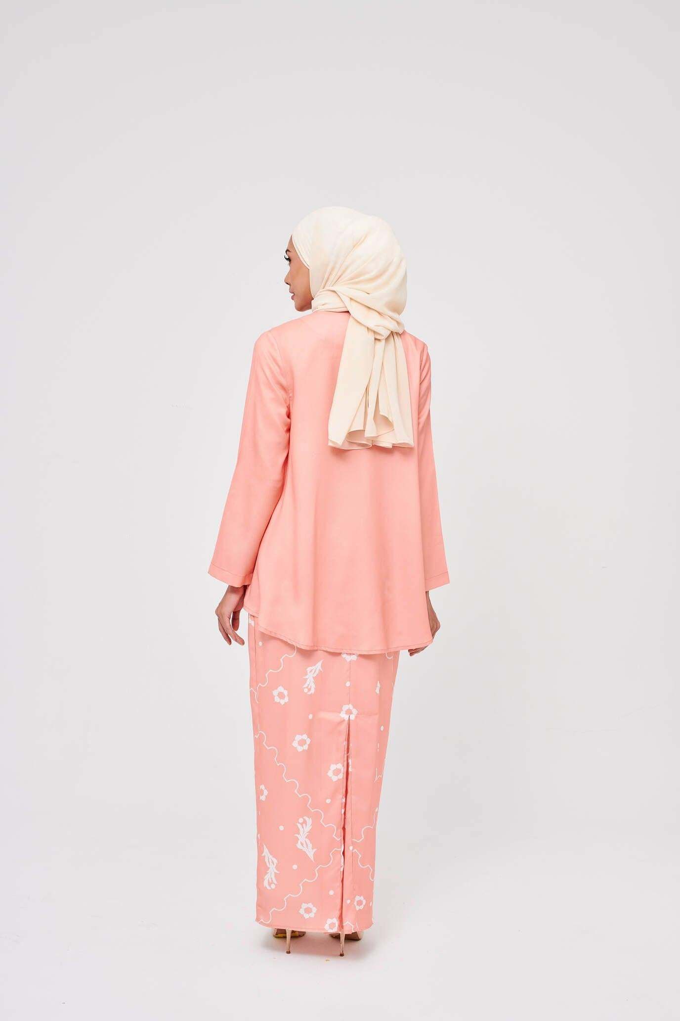 Seri Salmon Wrap Kurung - Mimpikita