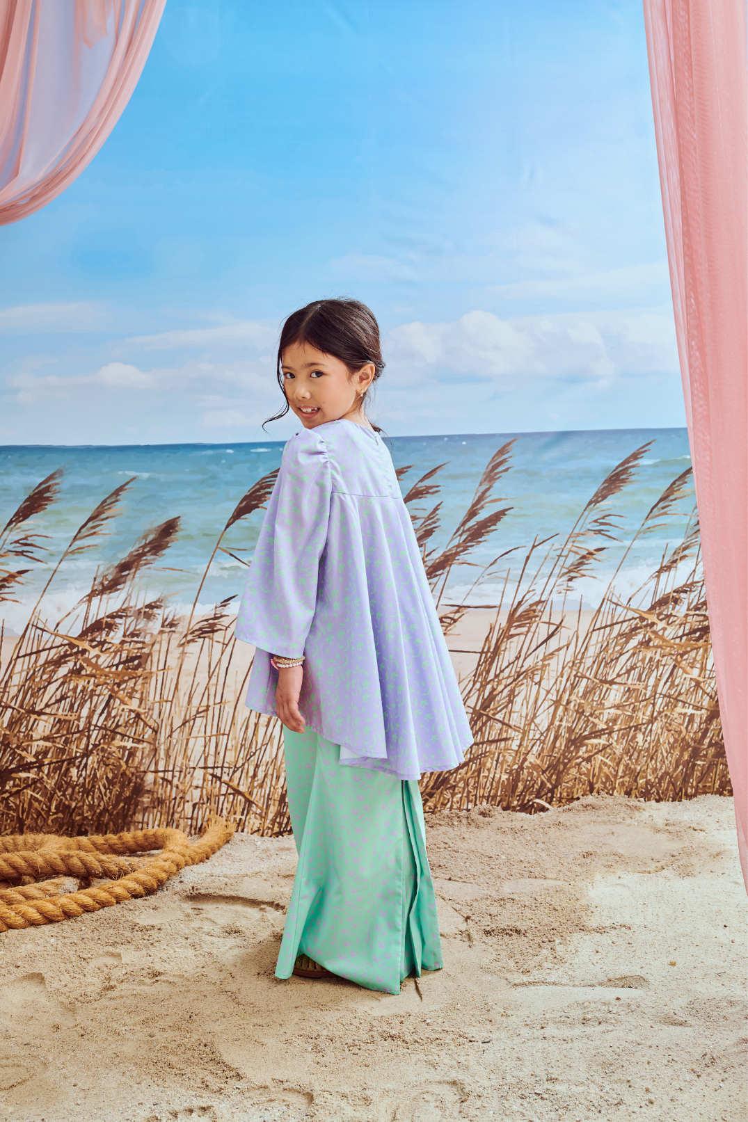 Mini Sophia Lilac Kurung