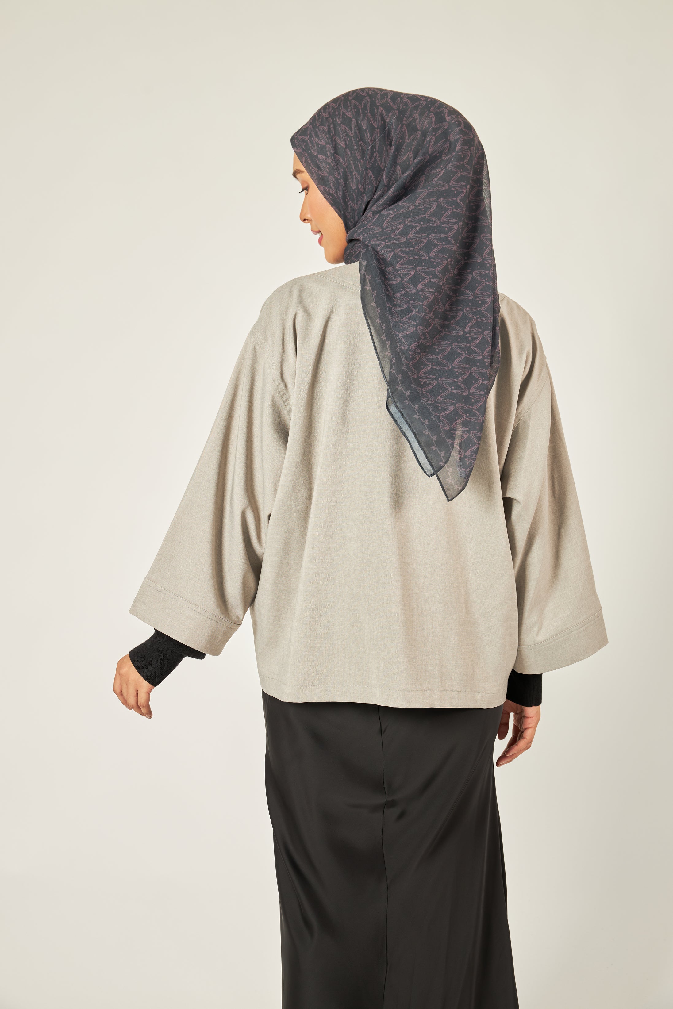 Lucille Grey Sequin Kimono