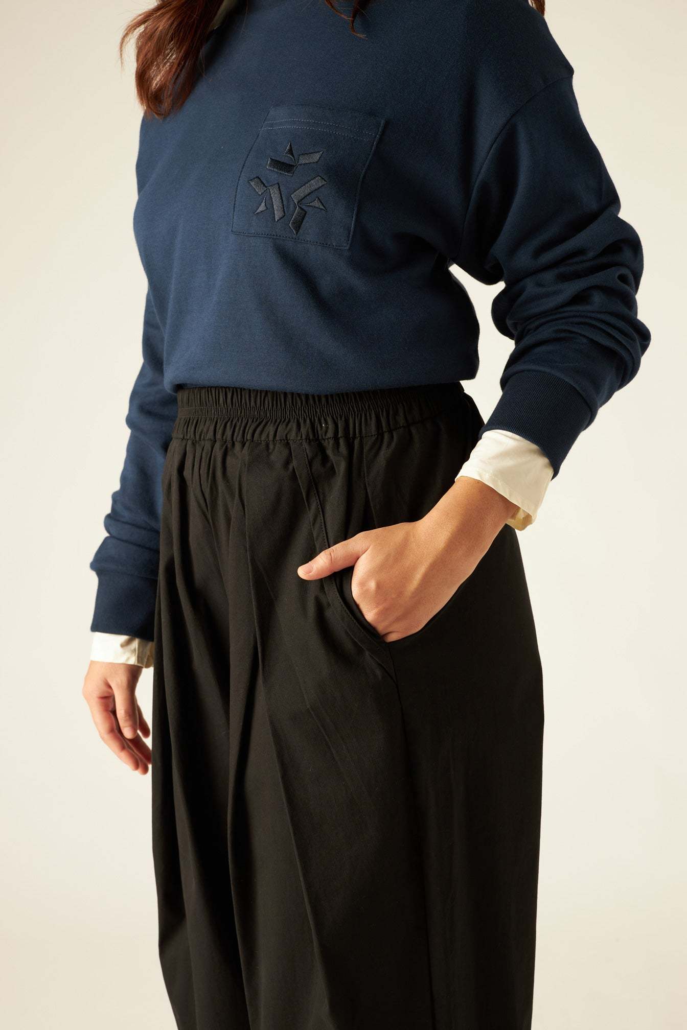 Black Baggy Trousers