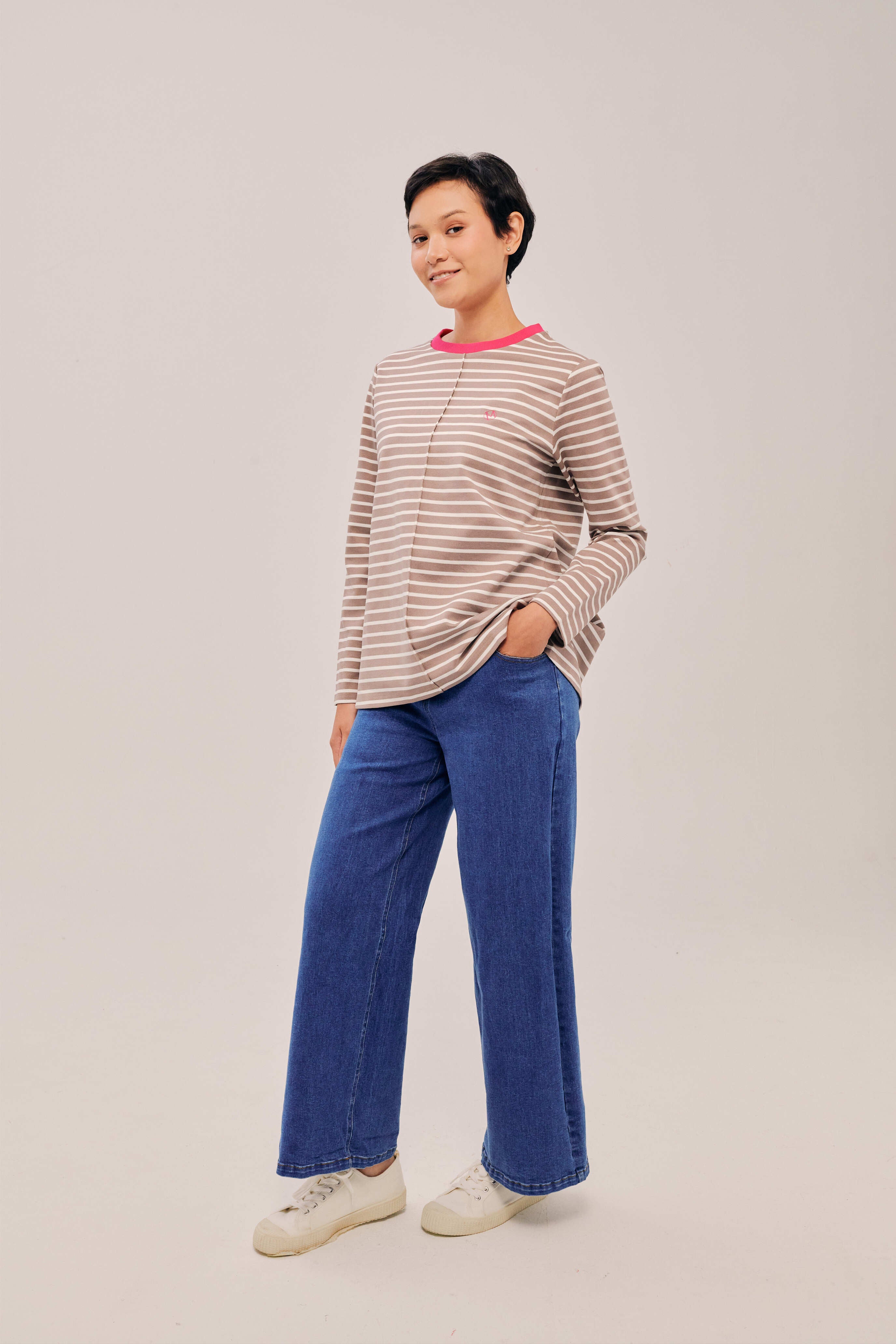 Good Blue Wideleg Silhouette Jeans