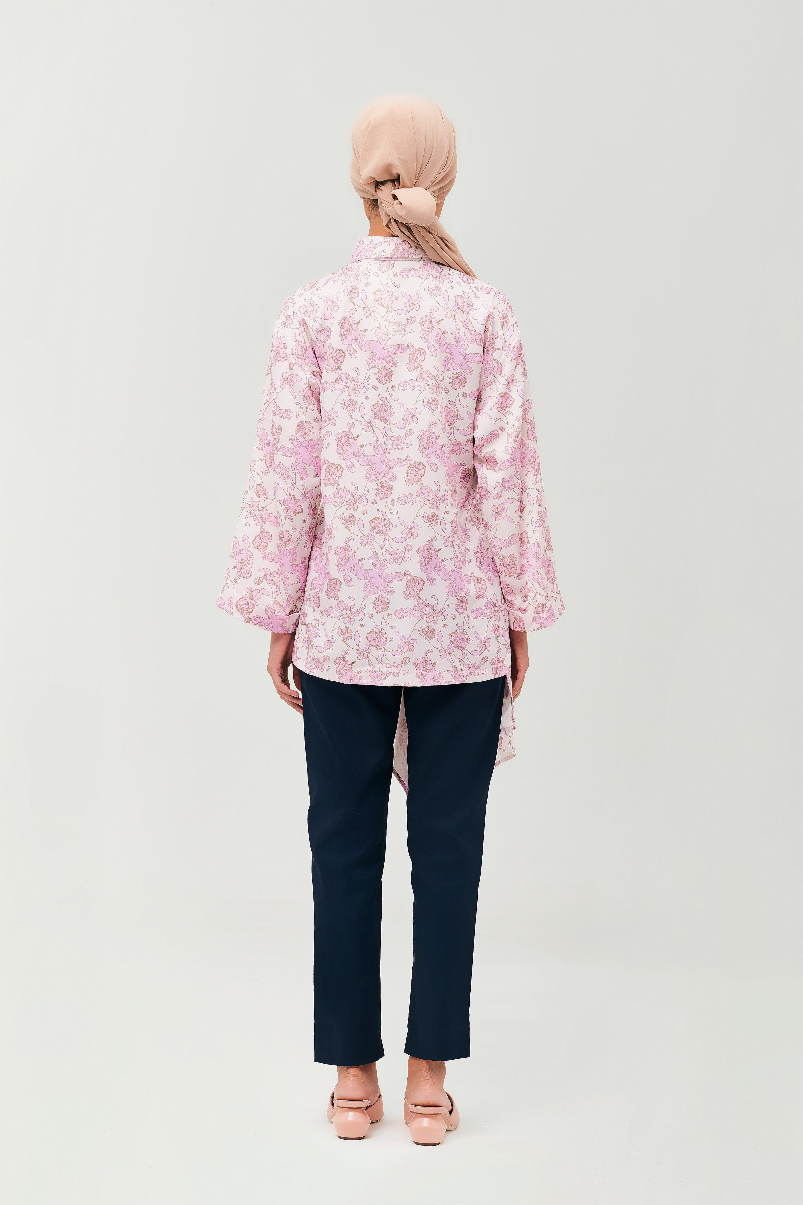 Lilac Daffodil Ruched Top - Mimpikita