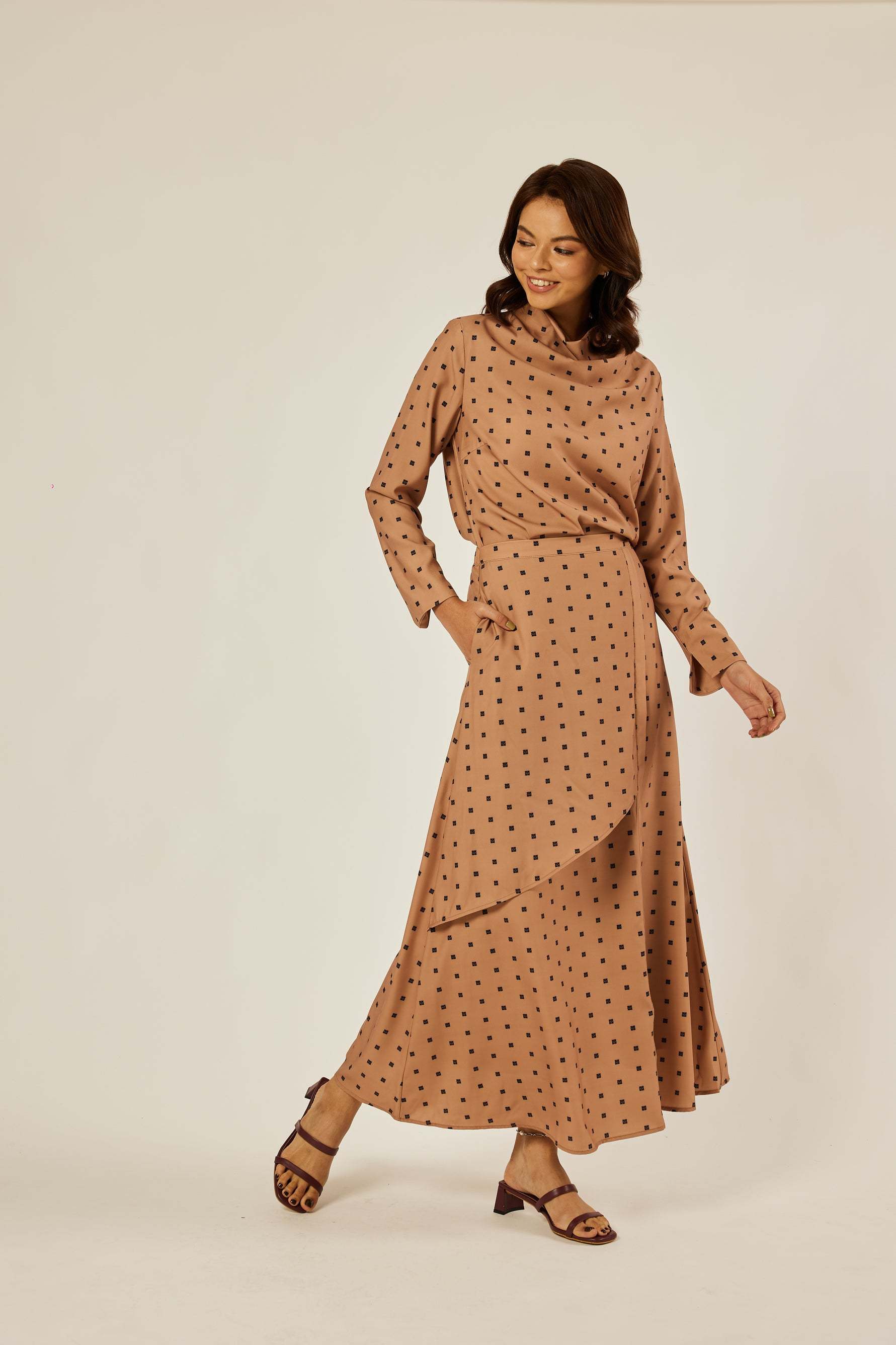 Maisie Brown Mono Skirt