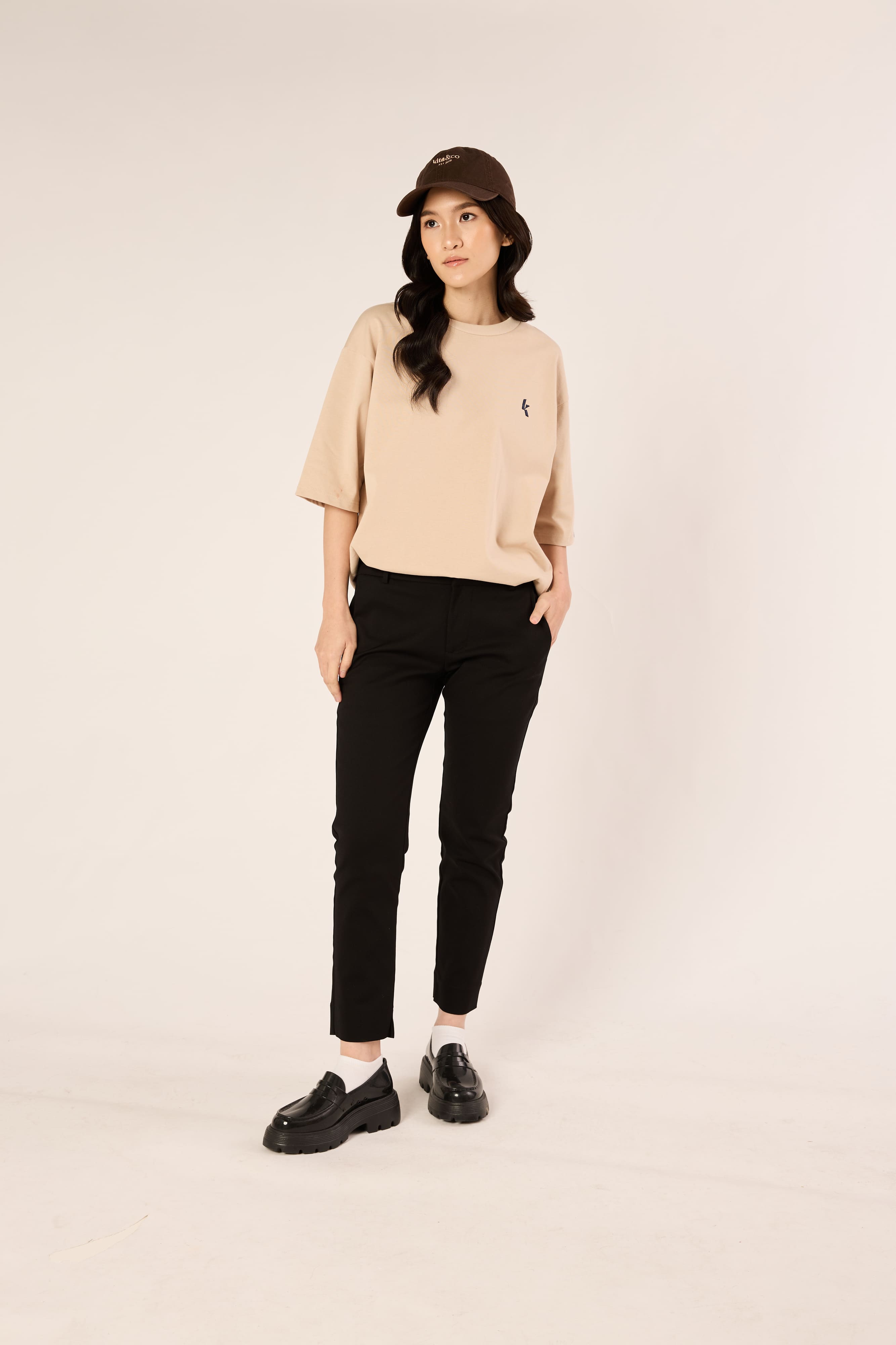 Black Chino Trousers - Women's