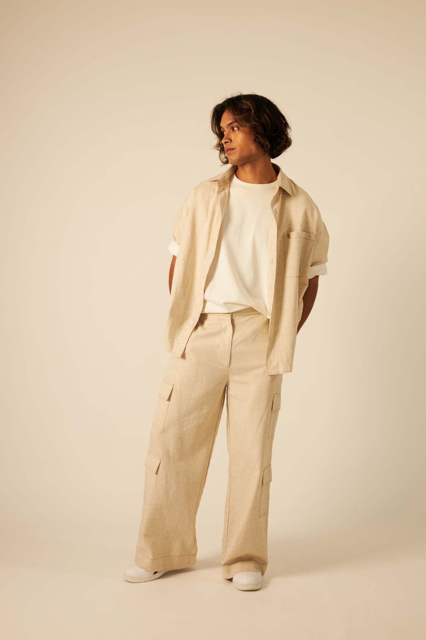 Nude Double Stitched Shirt