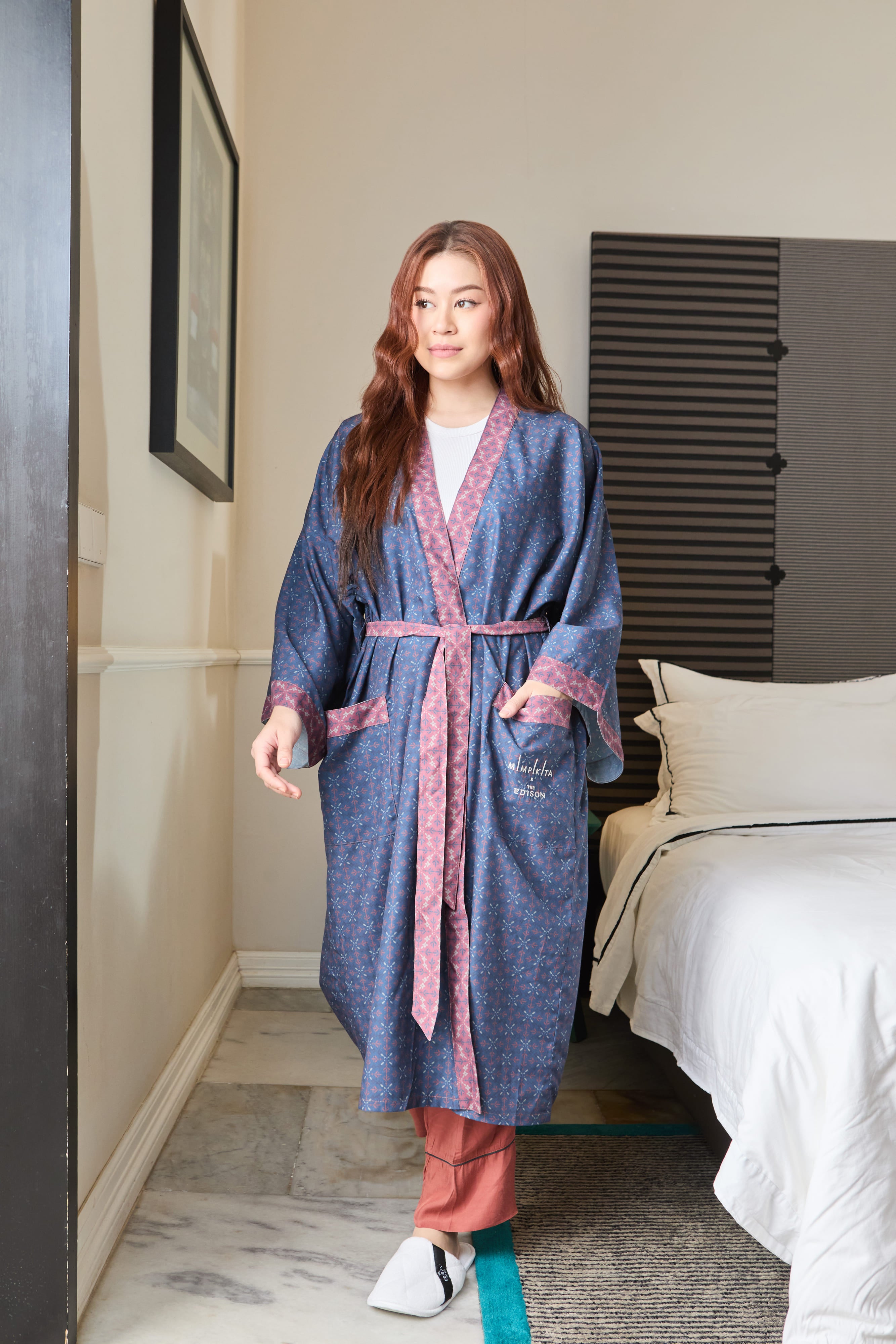 Mimpikita x The Edison Warisan Bathrobe