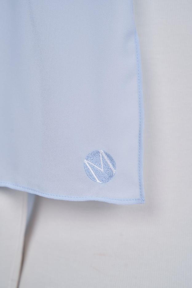 Women's Chiffon Shawl in Light Blue