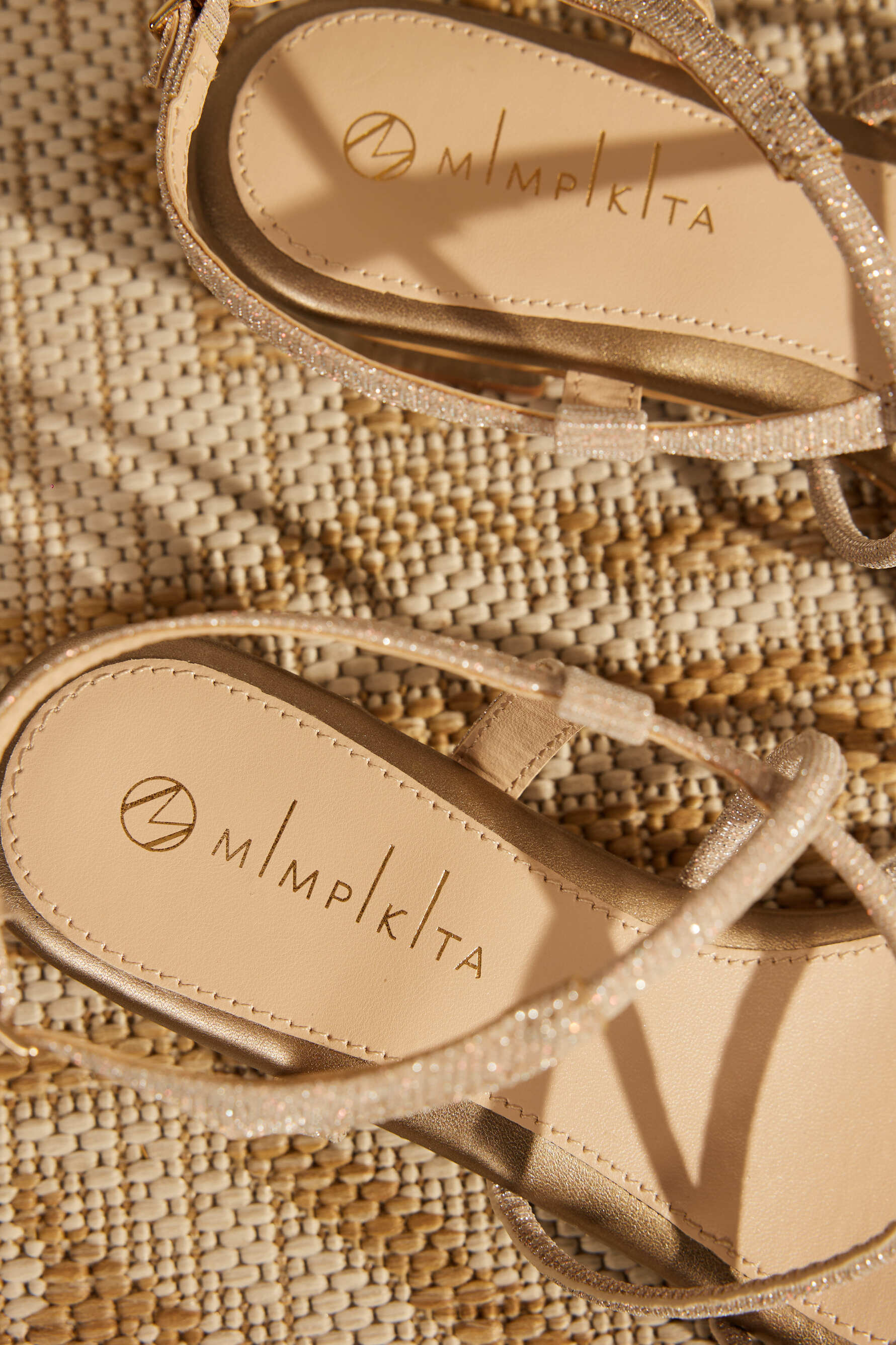 Mimpikita Rose Gold Strap Heels Sandal