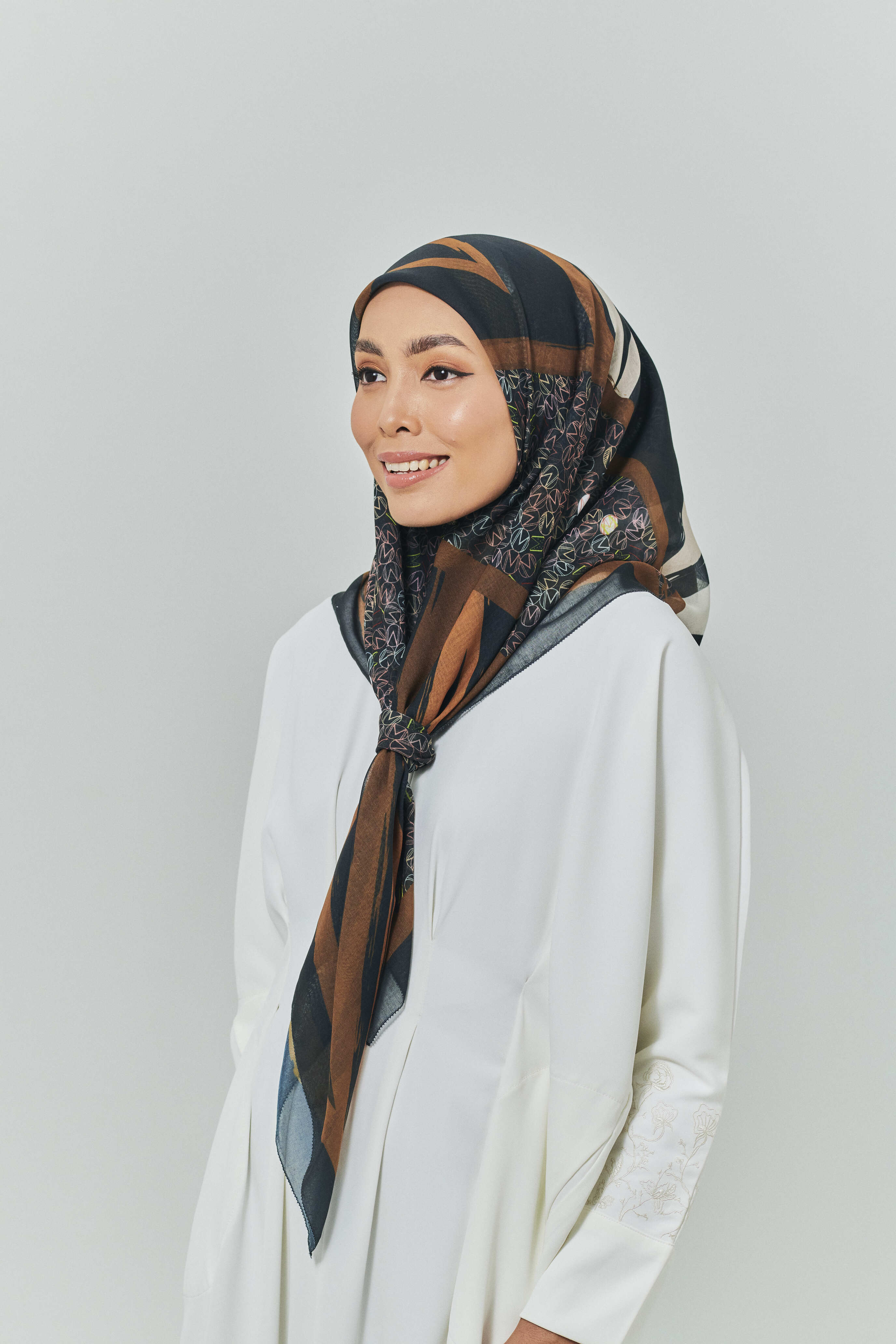 Maeve Black Voile Scarf