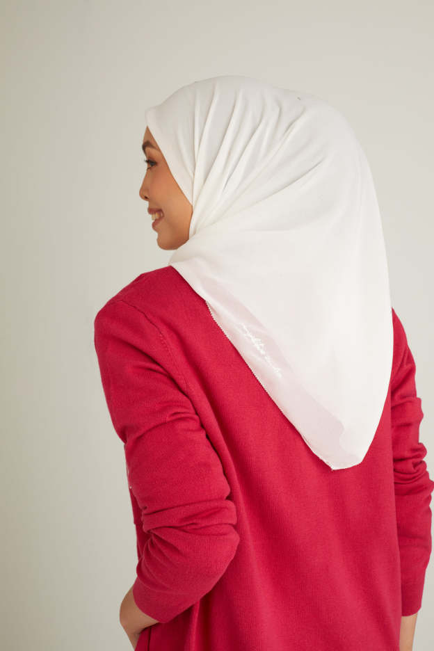 Clara Off White Head Scarf