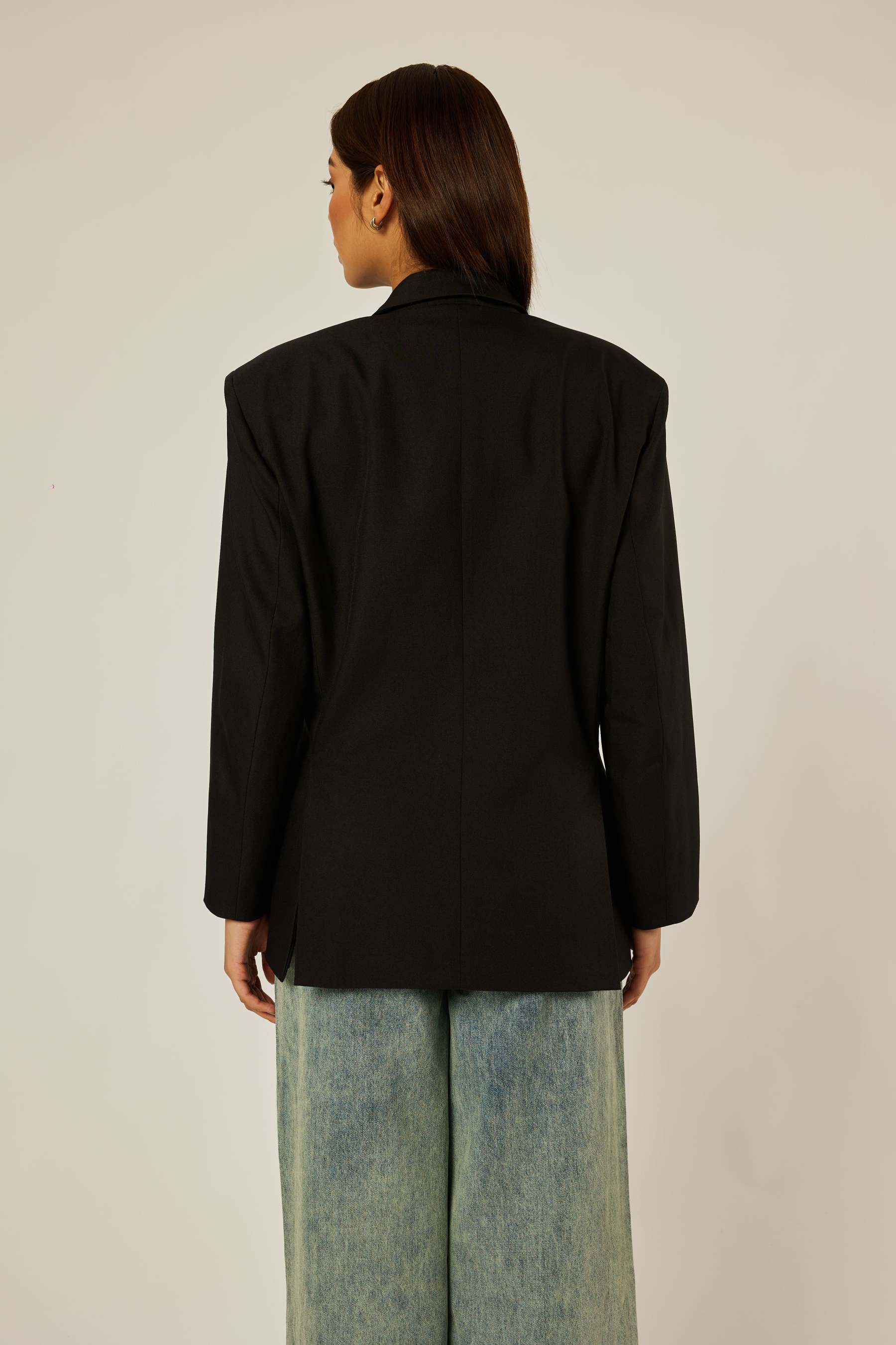 Camille Black Oversized Blazer